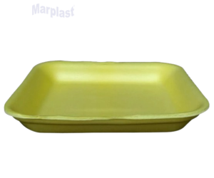 BANDEJA ISOPOR B-1 RASA AMARELA TRL-01 C/400 UNIDADES