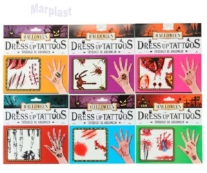 ADESIVOS TATUAGEM DE PELE HALLOWEEN