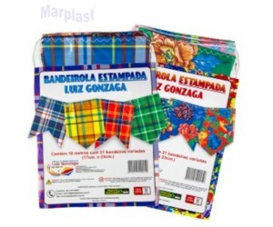 BANDEIRINHAS PLASTICAS ESTAMPADA 10 METROS